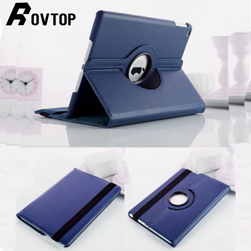 

Rovtop Case for iPad mini 2 1 3 9.7 2018 2017 Case Cover funda for iPad Air 2 1 5 6 360 Rotation Leather A1432 A1454 Protective