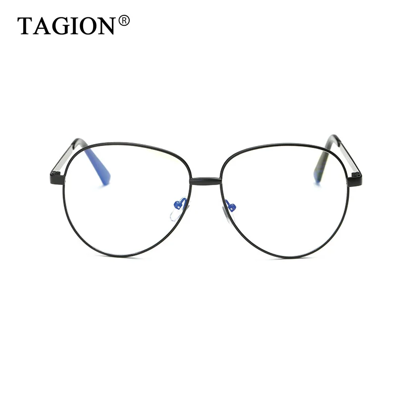 

TAGION Alloy Frame Retro Computer Glasses Women Men Reading Lenses For Protection Transparent Eyeglasses 8626