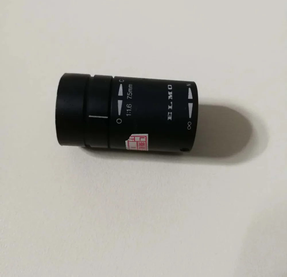 Б/у секундной стрелки с принтом «Элмо» 9250 T1675F f1.6 7,5 мм микро Камера объектив