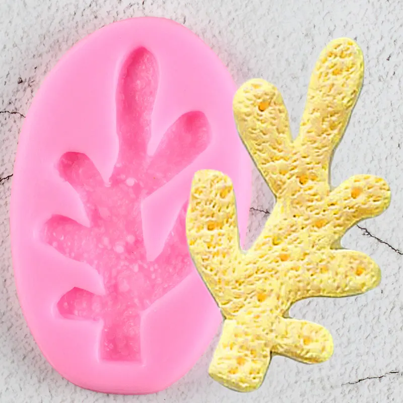 Sea Creatures Coral Silicone Molds Cupcake Topper Fondant Mold DIY Party Cake Decorating Tools Candy Clay Chocolate Moulds Mould | Дом и сад