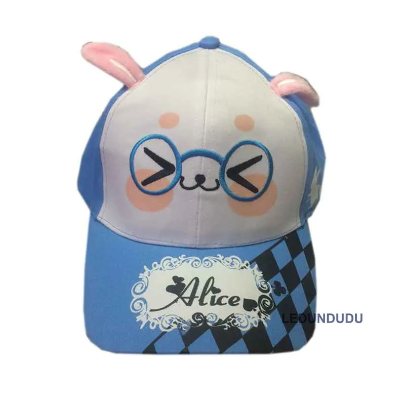 Горячая игра D. VA косплей реквизит DVA Snapback шапки OW милые шляпы для женщин девочек розовый мультфильм кролик уха бейсбол летние шапки