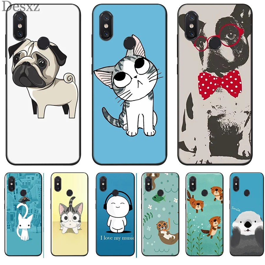 Чехол для телефона Otters Holding Hands Pug чехол Xiaomi Mi 6 8 Lite A1 A2 5X 6X F1 чехлы|Чехлы-накладки| |