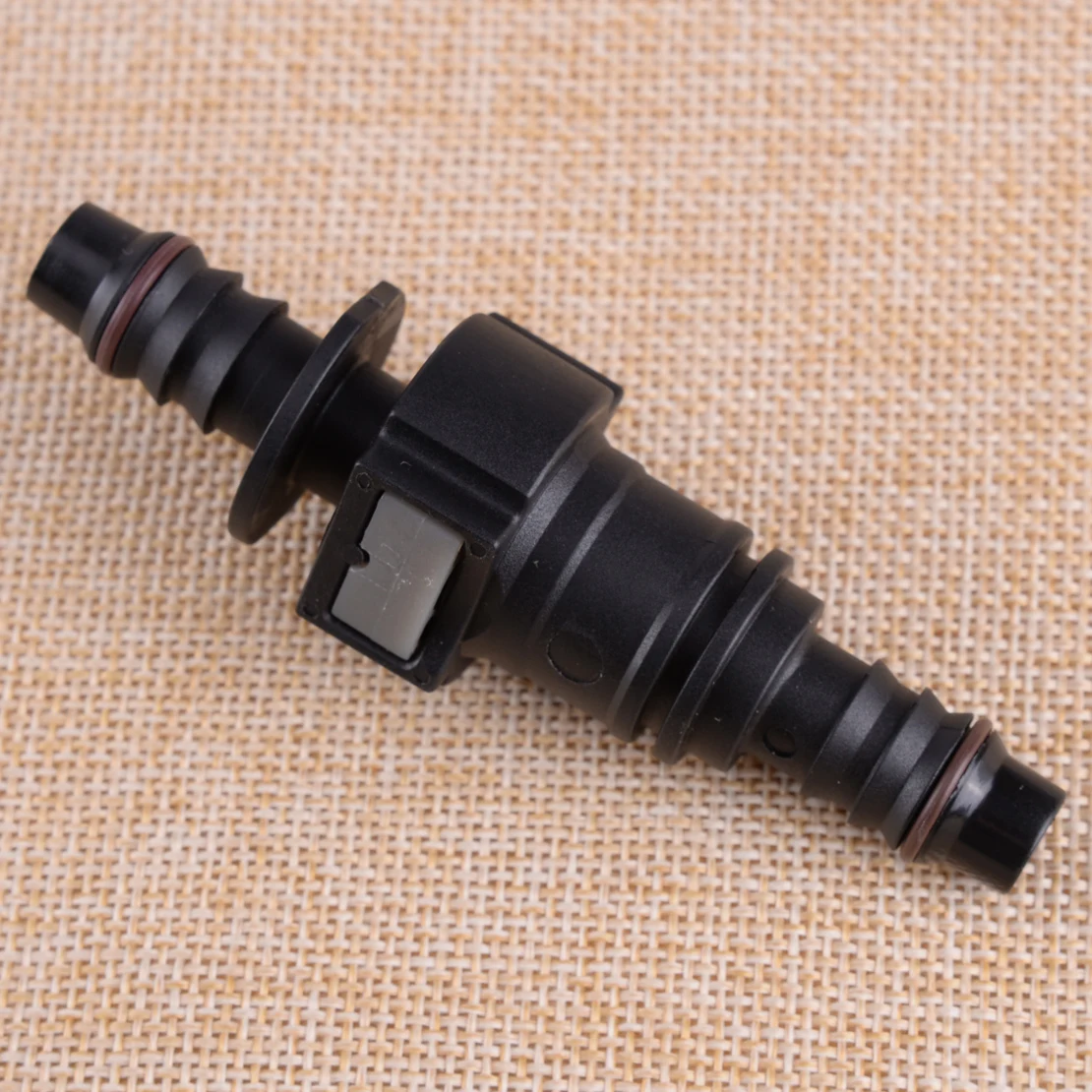 beler Male 11.8MM SAE & Female 3/8 10MM Nylon Straight Elbow Quick Release Connector for Fuel Line Hose 
