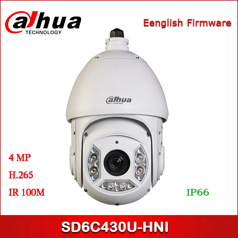 

Dahua IP Camera 4MP SD6C430U-HNI 4.5mm~135mm 30x IR PTZ Network Camera Security Camera