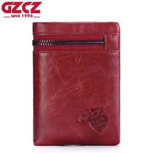 GZCZ роскошный брендовый Кошелек для монет, модный красный кошелек, Женский кошелек из натуральной кожи, женская сумка для денег, дамская сумочка, мини-портмоне