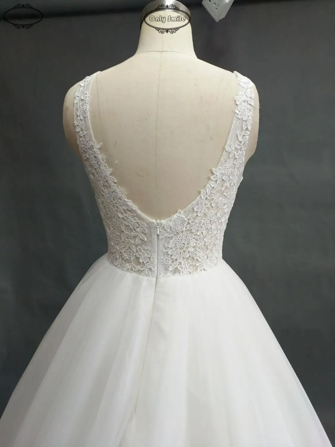 OnlySmile Robe de Mariage Hochzeitskleid сексуальным вырезом на спине и Brdial платья Роскошные