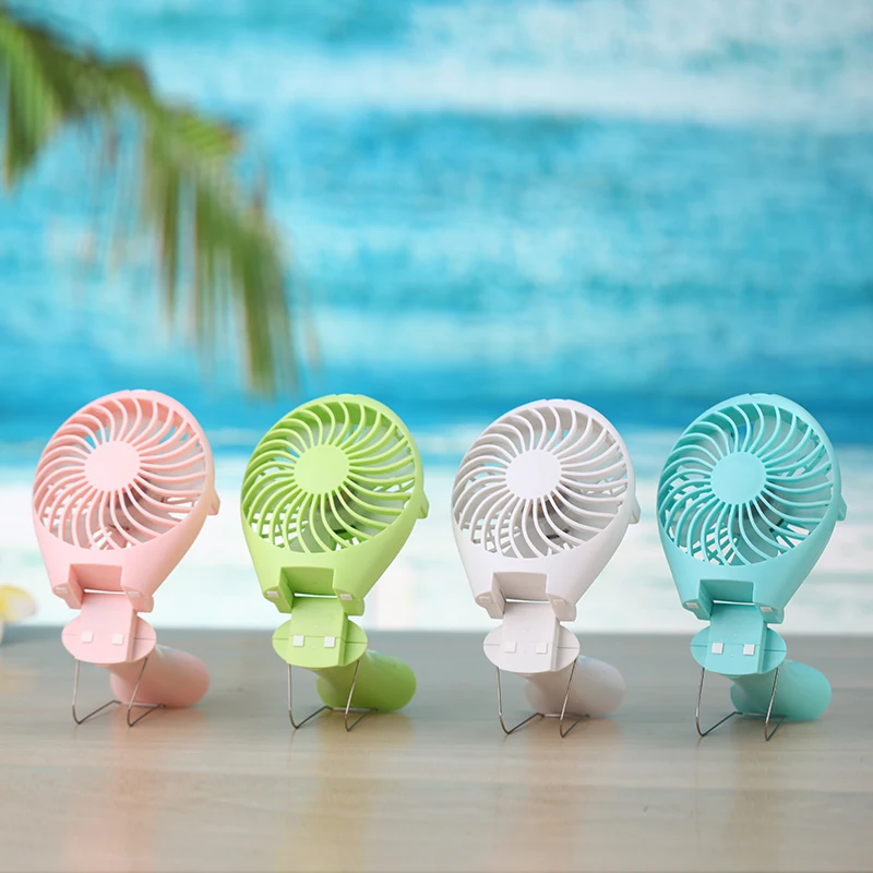 

Rechargeable Li Battery Mini Fan USB Desk Fan Stepless Speed Big Wind Ultra quiet mini USB ABS Fan gift