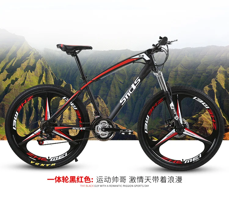 Clearance New brand Carbon Steel Frame Mountain Bike 26 Inch Wheel 21/24/27 Speed Disc Brake Outdoor Downhill MTB Bicicleta Bicycle 19