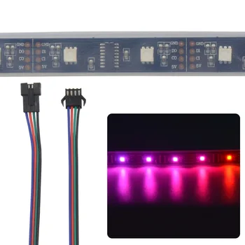 

50M LPD8806 5050 RGB digital Addressable Dream full Color pixel led strip Light 32Leds/M IP67 TubeWaterproof Black/White PCB 5V