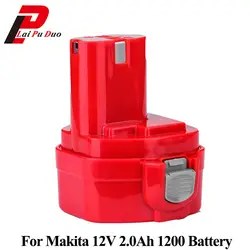 Для Makita 12 В 2000 мАч Ni-CD PA12 Перезаряжаемые Мощность инструменты Батарея для Makita дрель 1220 1222 1233 S 1235 1233SB