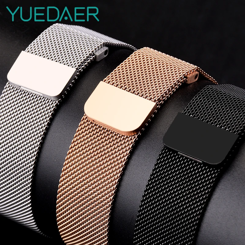 Смарт-аксессуары YUEDAER 3в1 Для Xiaomi Amazfit ремешок Bip металлический Миланский Браслет-петля для Amazfit Bip защитный чехол для экрана