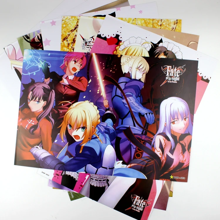 

8*(42x29cm)Fate Anime around poster Wall decoration Wall Sticker birthday gift Cartoon Pictures