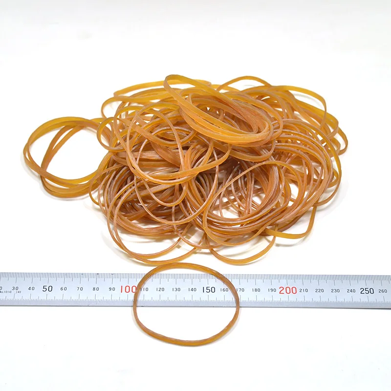 20 Pieces 8cm Long Rubber Band Elastic Brown Heavy Duty Office Strong