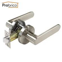 Probrico Нержавеющая Сталь Проход Keyless Дверной Замок DL8606SNPS Атласный Никель Дверные Ручки Дверные Ручки Для Межкомнатных Дверей