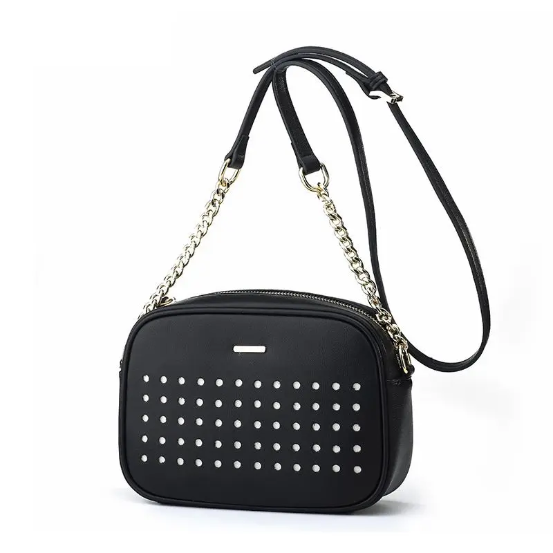 

LOEIL New leather chain Messenger bag ladies fashion trend Korean leather handbags small square bag