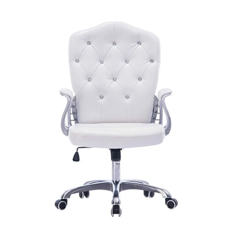 

Style Lifted Computer Chair Household Multi-function Swivel Chair Rotated Office Executive Chair Slidable Makeup Stool