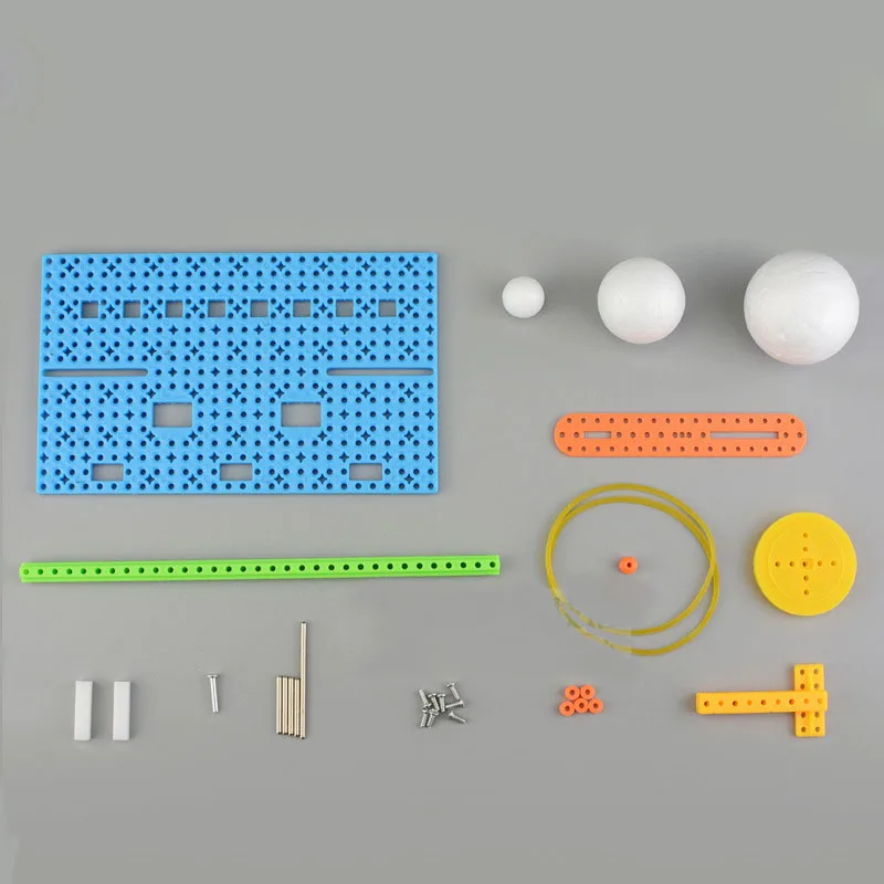 1 шт. DIY Science Small Gizmo Sun Earth Moon модель для детей Hademade головоломка собранная игрушка креативные обучающие материалы по физике
