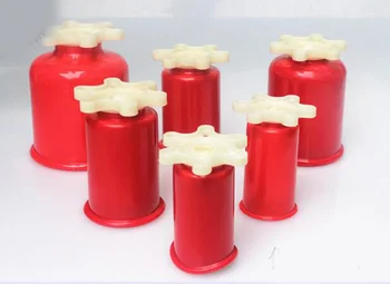 

Genuine high quality thickened hand twist vacuum red cupping set 6 pcs acupuncture massage cup