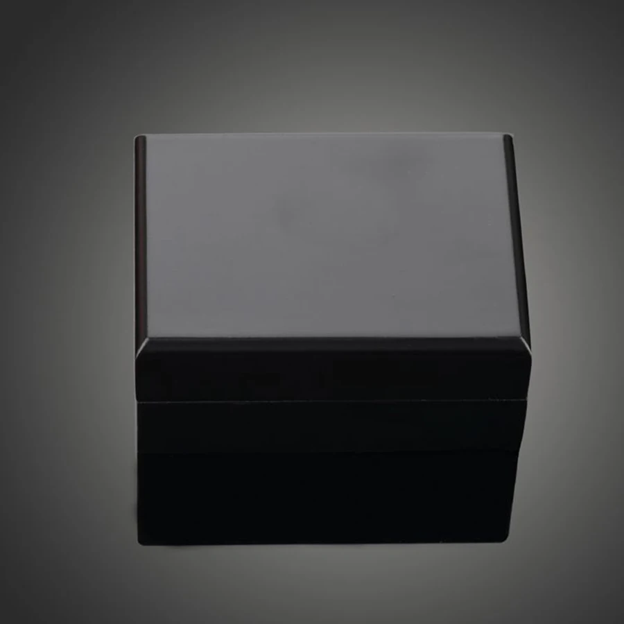 

WITHOUT RING Jewelry Boxes Earrings Ring Black wood Box Jewelry Box For Display Championship Ring MB1805008