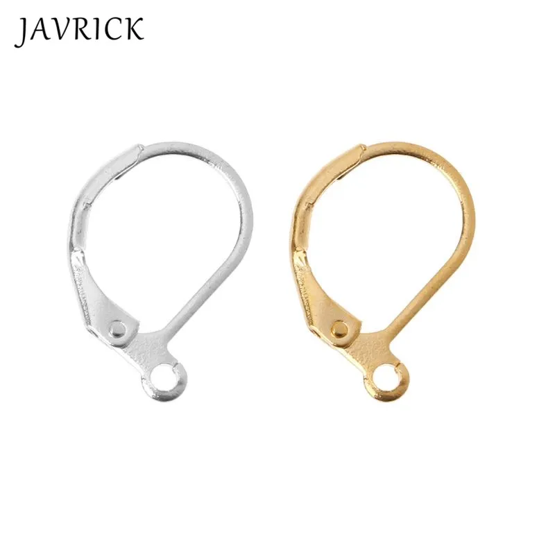 

50Pcs Lever Back DIY Earring French Hooks Ear Wire Open Loop for Jewelry Making