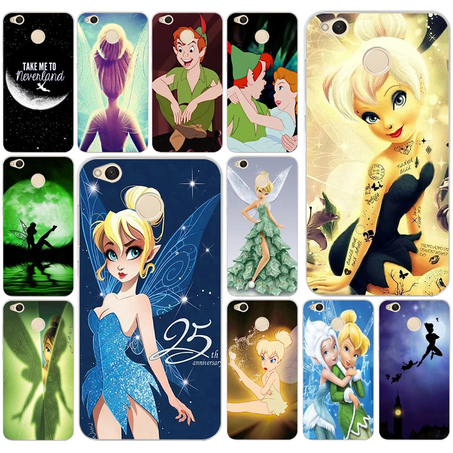 

227DF Peter Pan Wendy Tinkerbell Tinker bell Hard Transparent Cover Case for Xiaomi Redmi note 6 5 pro mi8 a2 lite s2 4x