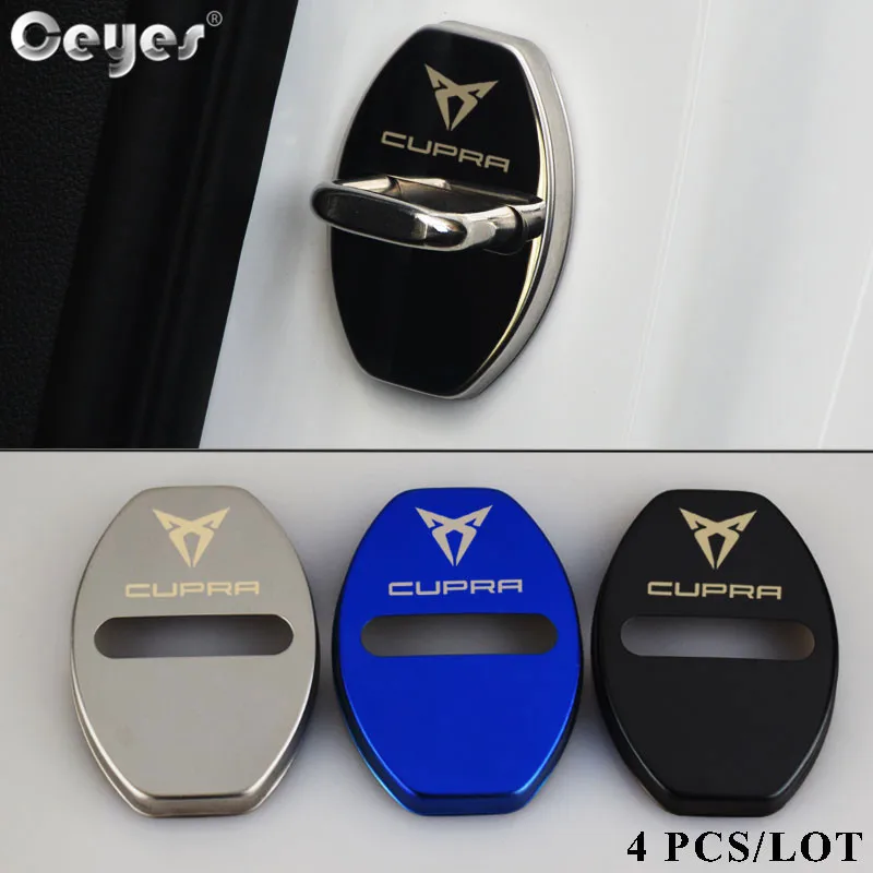 

Ceyes Car Styling Auto Protection New Door Lock Cover Case For Seat Cupra Lbiza Altea Leon Alhambra Accessories Car-Styling 4pcs