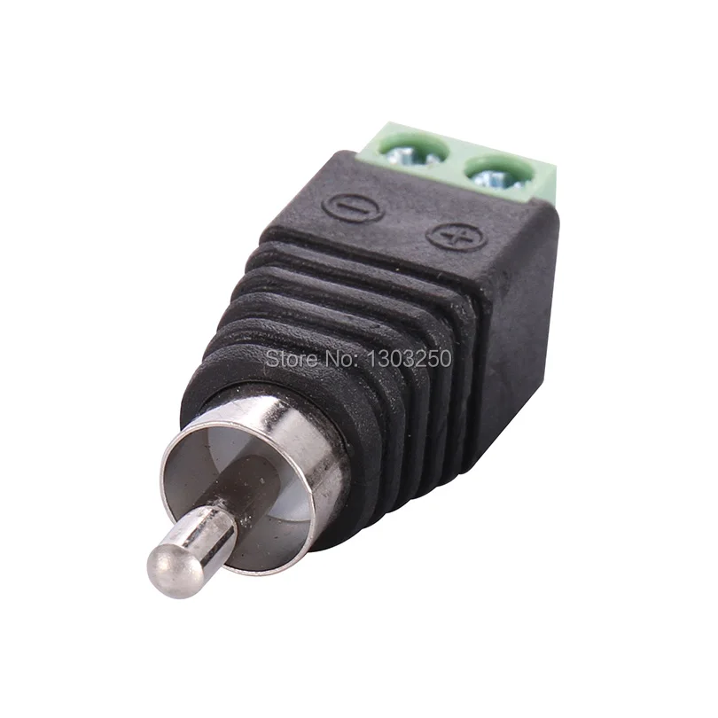 100 шт. Coax CAT5 для камеры CCTV RCA Видео Аудио AV Balun Разъем Мужской Adatper разъем|cat5 connector|cat5