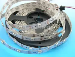 Комплект адресуемых ws2812b ws2811 ic встроенный 5050 smd rgb led 30 пикселя/5В 5 м ws2811 Светодиодная цифровая полоса + T-1000b rgb пульт дистанционного управления