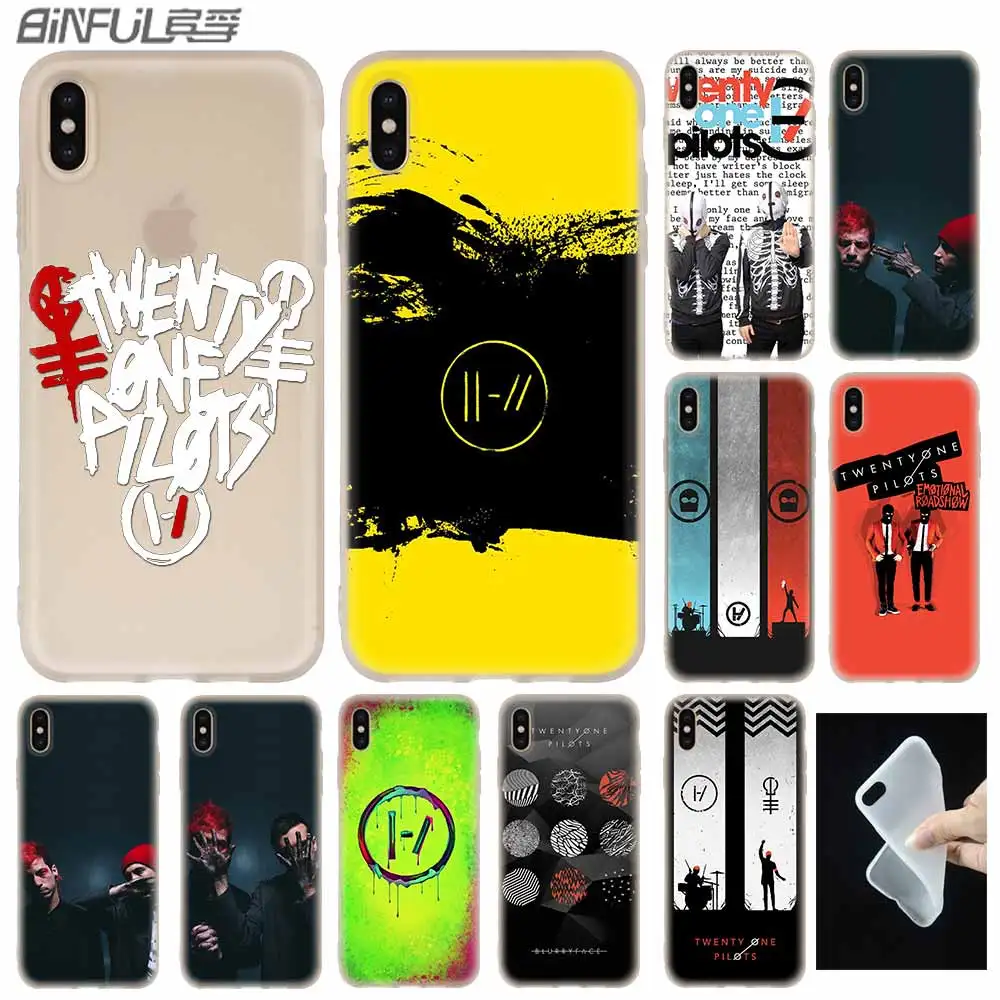 Twenty One Pilots 21 пилота Музыкальный Чехол Силиконовый мягкий чехол для iPhone 12 11 Pro X XS Max