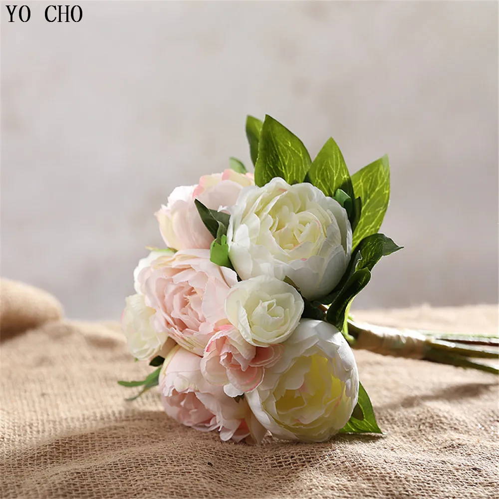 artificial flowers peony bouquet  (1)