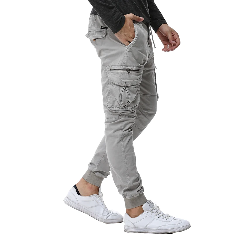 2019 Для мужчин s камуфляж тактический брюки-карго Мужские штаны для бега Boost военные Повседневное Хлопковые Штаны Хип-хоп лента мужской