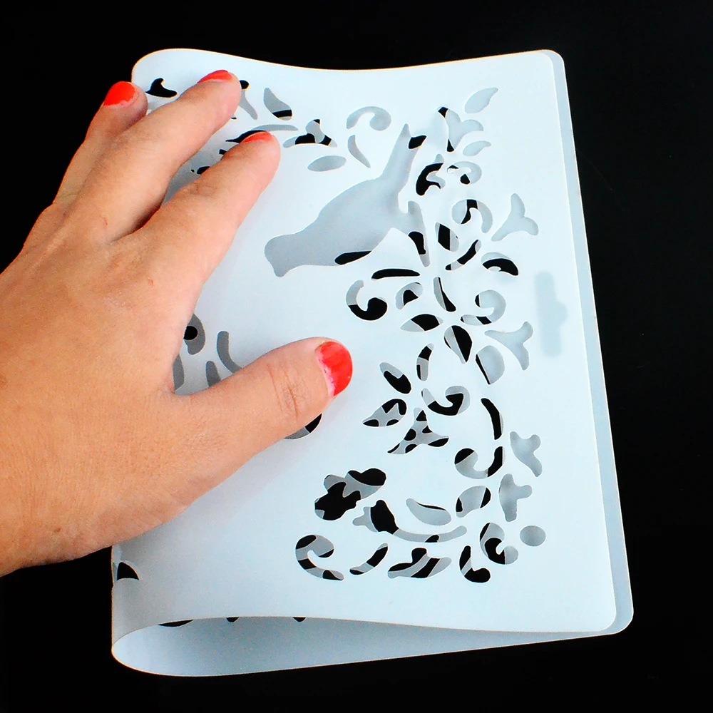 DIY Craft лоза цветок наслоения трафареты для стен Живопись штампованная для скрапбукинга штампы альбом декоративные тиснение бумаги карты