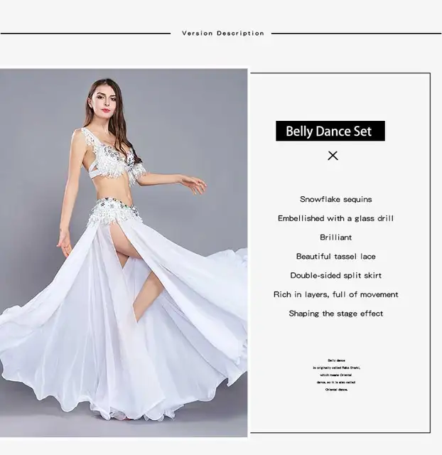 Top Danza Del Ventre ROYAL SMEELA - Sexy Con Perle, Scollo V Profondo, Manica A Pipistrello - Foto 9