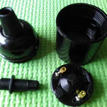 E27 бакелитовый держатель лампы 100 шт. E27 черный цоколь лампы