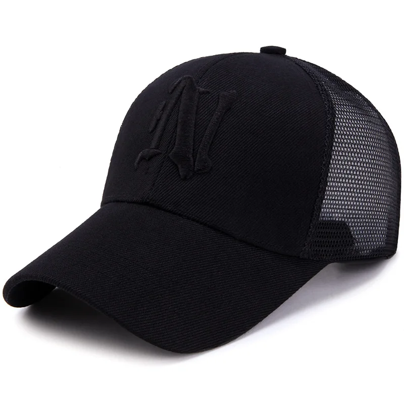 Color 3 Женская Мужская Бейсболка Trucker Dad Hat Летние виды спорта на открытом воздухе дышащая Кепка с хлопковой сеткой трендовая вышивка - Цвет: Color 3