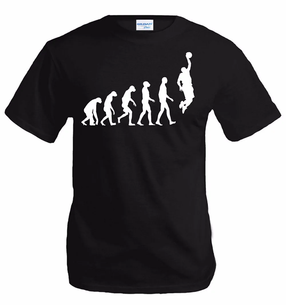 Men T-Shirt Clothing Plus Size The Evolution of basketballer Print Tees Short Sleeve O-Neck |