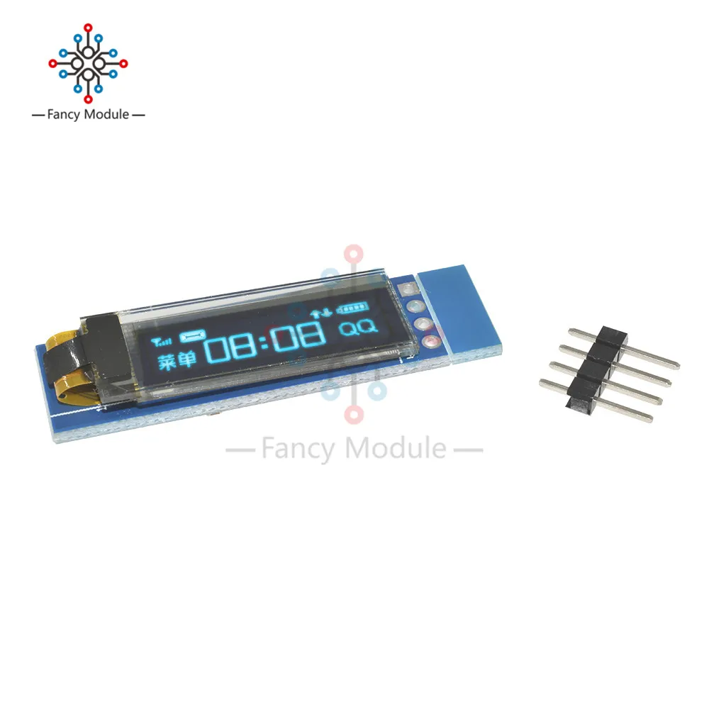 0,91 дюйма 128x32 IIC IEC синий OLED ЖК-дисплей DIY модуль SSD1306 Драйвер IC DC 3,3 В 5 В для Arduino PIC