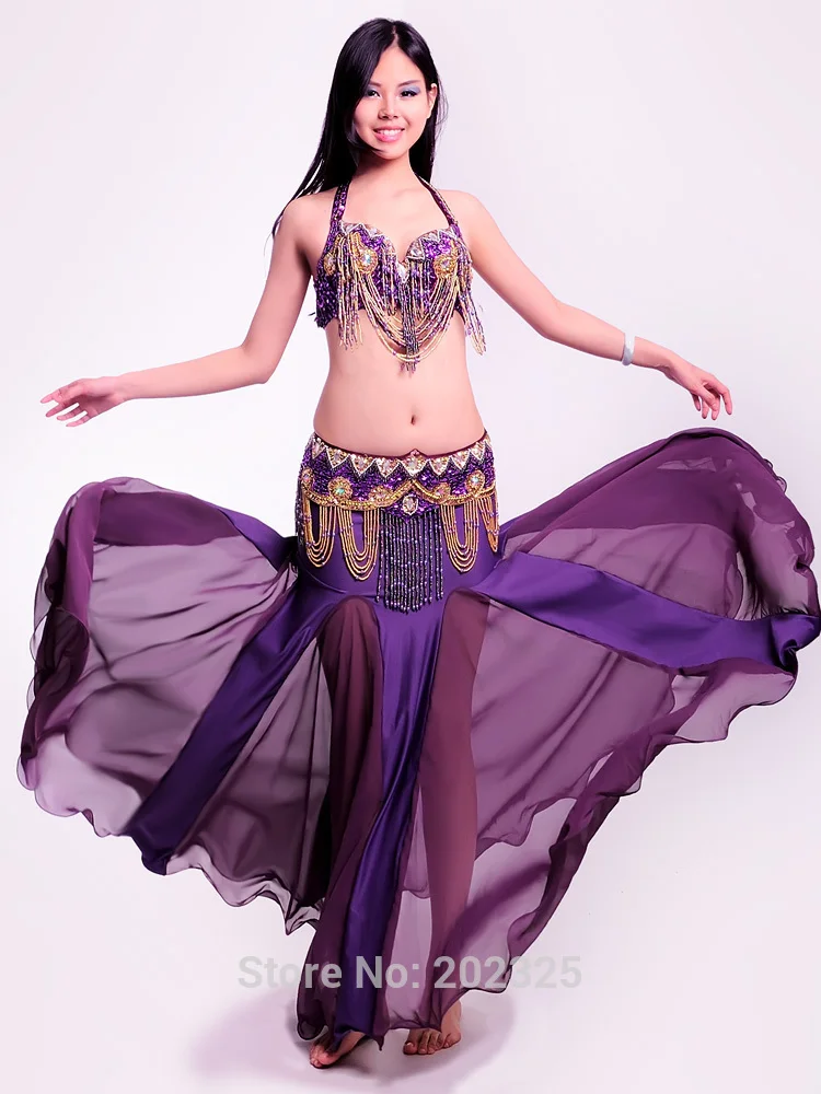 Лидер продаж Бесплатная доставка Высокое качество нового bellydancing юбки живота костюм с юбкой для танцев платье для тренировок или