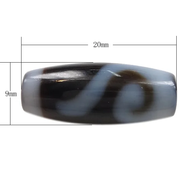 

Natural Tibetan Agate Dzi Beads Fashion Oval money hook & two tone 20x9x3mm 5PCs DIY Making Loose Beads Real Stone Agate Beads