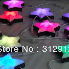 DC12V WS2801 звезда типа пиксельный модульный, 6 шт. 5050 SMD rgb led внутри, 1,44 W, IP68, одной стороны; 200 мм диаметр; молочное покрытие