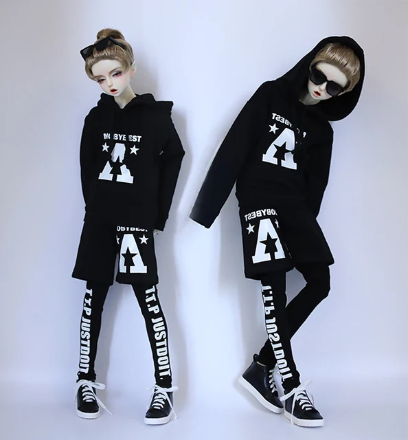 Special Offers BJD doll clothes printed hoodie and pant for 1/6 1/3 1/4 BJD SD Uncle SSDF size doll accessories Special Offers BJD doll clothes printed hoodie and pant for 1/6 1/3 1/4 BJD SD Uncle SSDF size doll accessories