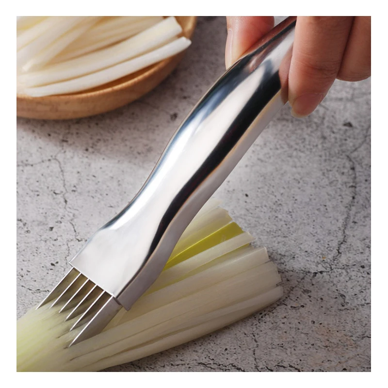 

1Pcs Stainless Steel Knife Cut Onions For Shredding Knife Chopped Green Onion And Vegetable Grater Kitchen Accessories Tools
