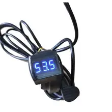 Универсальный 12 В/24 В/36 В/48 В/72 В/84 в EBike thumb дроссельная заслонка с ЖК-цифровым дисплеем напряжения батареи для электромобилей