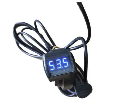 

Universal 12V / 24V / 36V / 48V / 72V / 84V EBike thumb throttle with LCD digital battery voltage display for electric vehicles