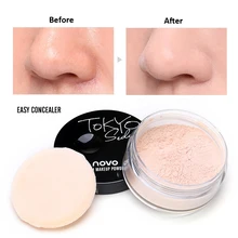 NOVO натуральное масло-контроль кисточка для корректирующей рассыпной пудры макияж основа осветлитель для лица минералы контурирующая пудра база косметика