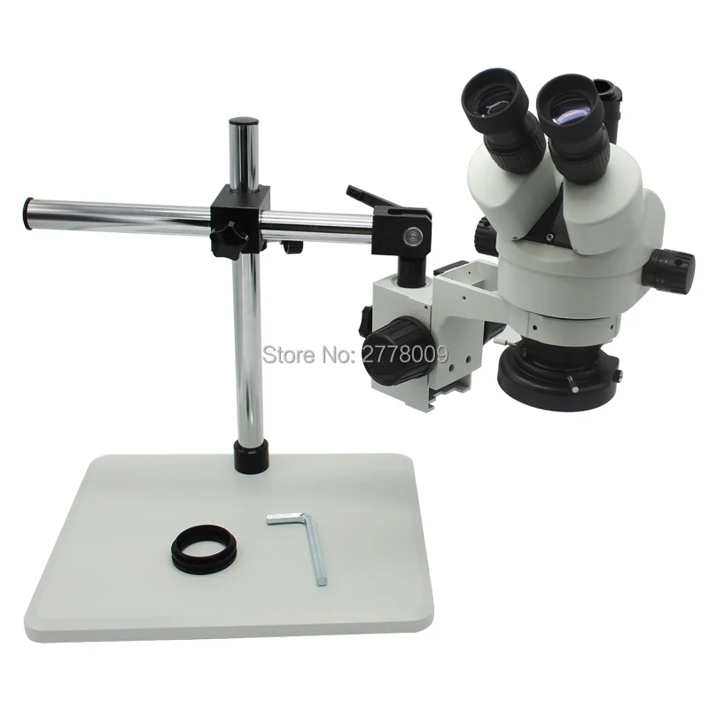 

Trinocular Stereo Microscope Industrial Microscope 3.5X-90X Continuous Zoom Magnification Free Rotation Adjustment Angle