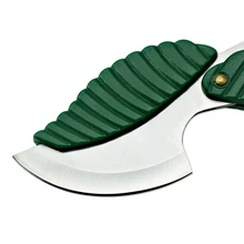 1 шт. зеленый мини складной карманный нож в форме листа складной нож для ключей Открытый лагерный нож Походный походный инструмент для выживания на открытом воздухе