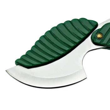

1pcs Green Mini Fold Leaf Shape Pocket Knife Folding Keychain Knife Outdoor Camp Knife Camping Hiking Outdoor Survival Tool