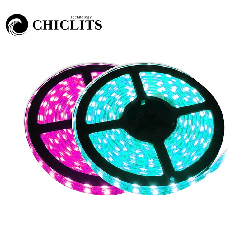 Светодиодные ленты RGB Диодная лента подсветка 12В 5 м 2835 ТВ Тира светодиодное