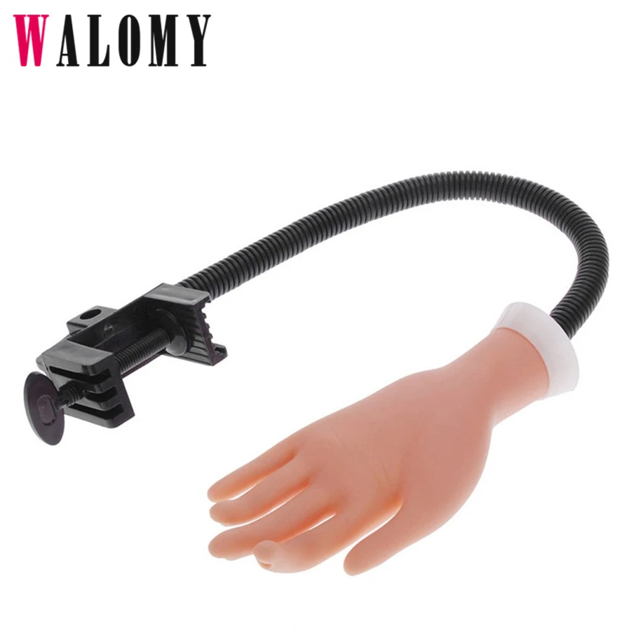 

Nail Practice Hand Model Flexible Movable Soft False Fake Hands for Nail Art Training Display Model Manicure Tool